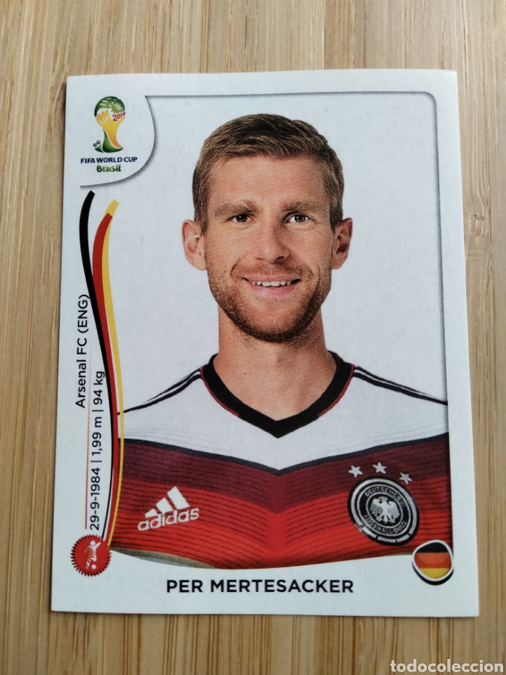 Cromos de F&uacute;tbol: PER MERTESACKER 492 ALEMANIA GERMANY MUNDIAL BRASIL 2014 PANINI NUEVO SIN PEGAR FIFA WORLD CUP