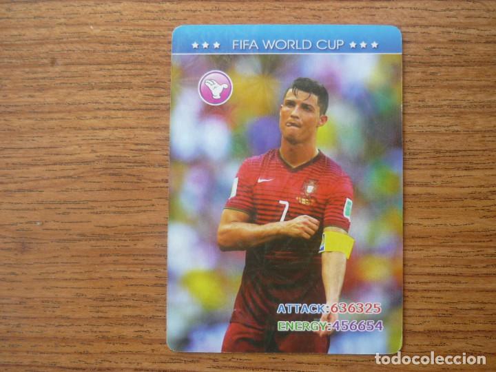 Cromos de F&uacute;tbol: CROMO NAIPE FIFA WORLD CUP RUSSIA 2018 CRISTIANO RONALDO (PORTUGAL) - BRILLO - MUNDIAL RUSIA 18
