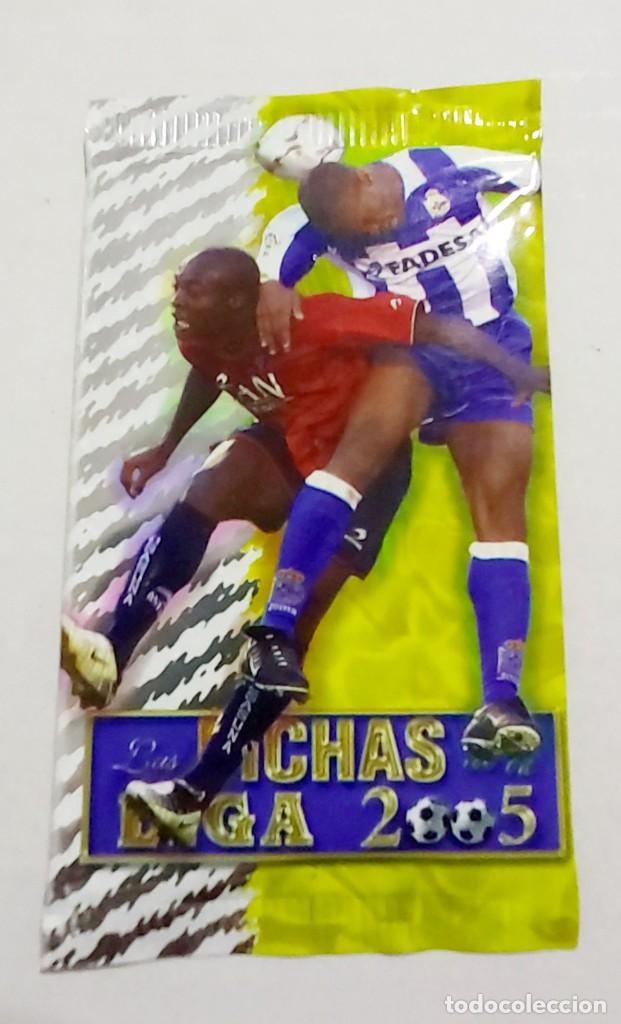 Cromos de F&uacute;tbol: Sobre sin abrir Mundicromo Fichas de la Liga 2005
