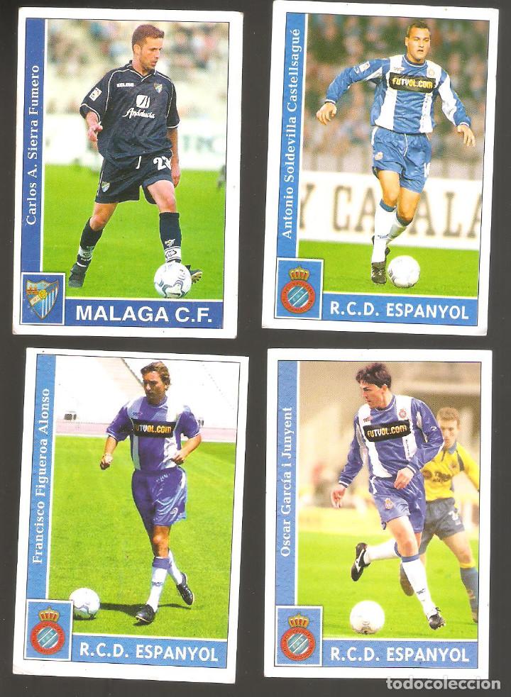 Figurine di Calcio: 1 LOTE DE 4 CROMOS MUNDI CROMO FICHAS DE LA LIGA 2002