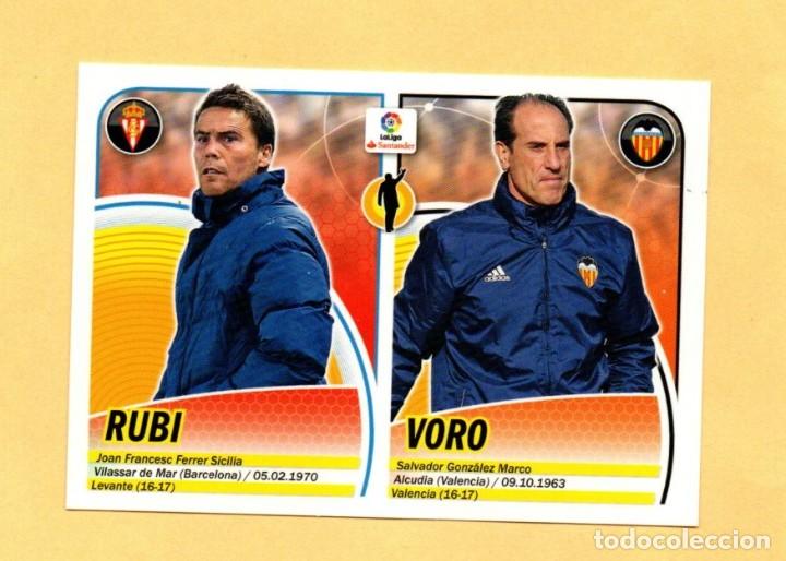 Fu&szlig;ball-Sticker: CROMO ED ESTE 2016-2017 FICHAJE INVIERNO ENTRENADORES 42 VALENCIA-SPORTING LIGA16/17 NUEVO DE SOBRE