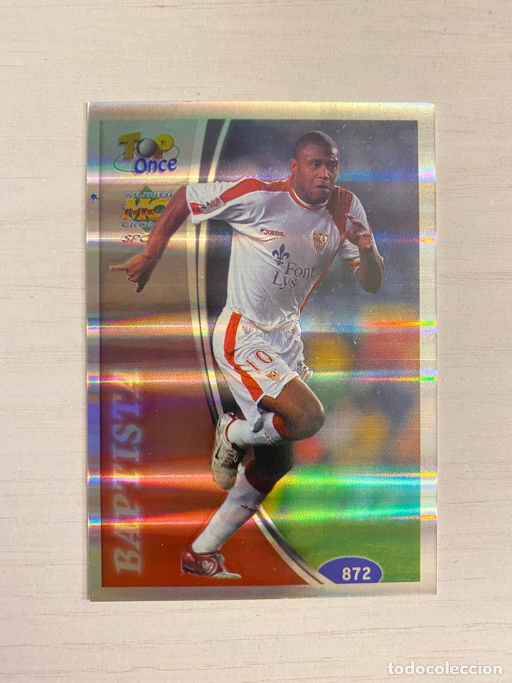 Cromos de F&uacute;tbol: 872 BAPTISTA SEVILLA TOP ONCE RAYAS MUNDICROMO 2005 BRILLANTE PLATINUM