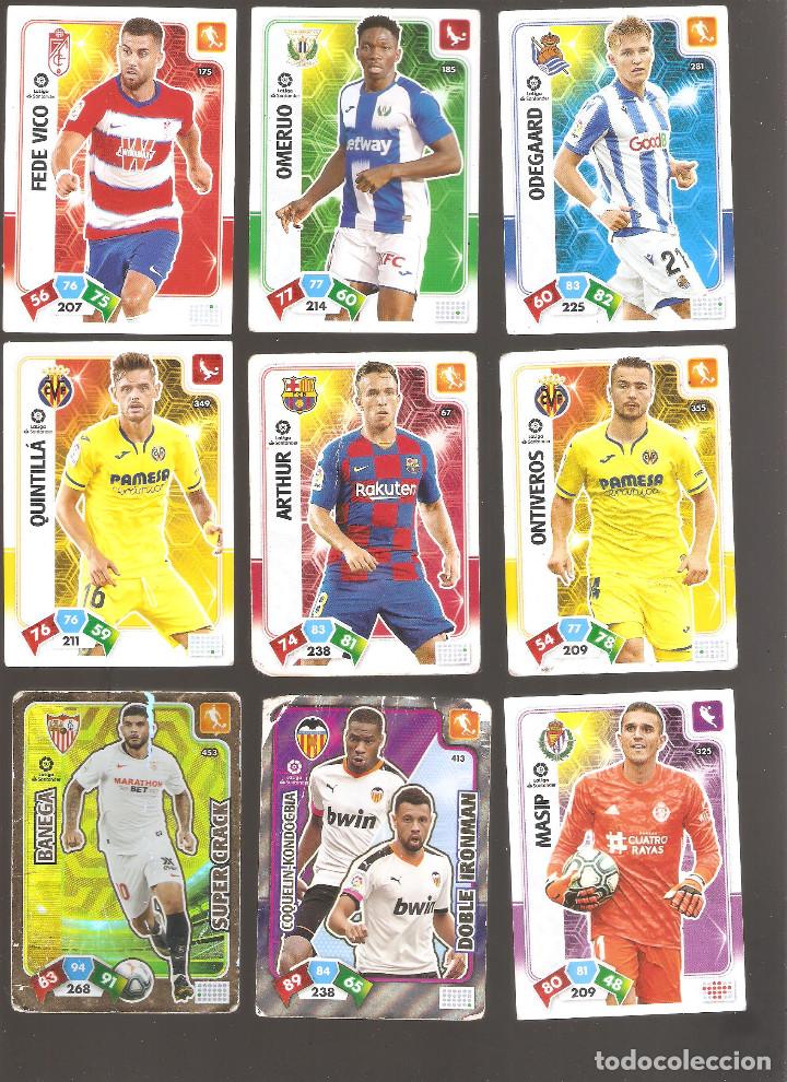Figurine di Calcio: 1 lote de 9 cromos adrenalyn liga 2019-2020