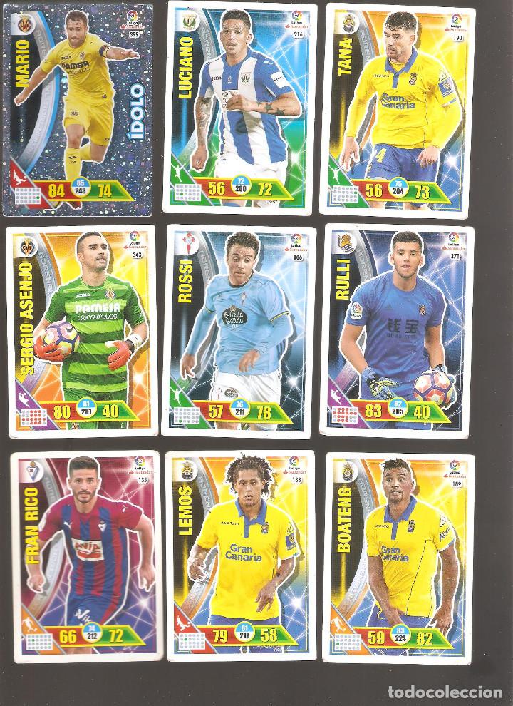 Figurine di Calcio: 1 lote de 9 cromos adrenalyn liga santander 2016-2017
