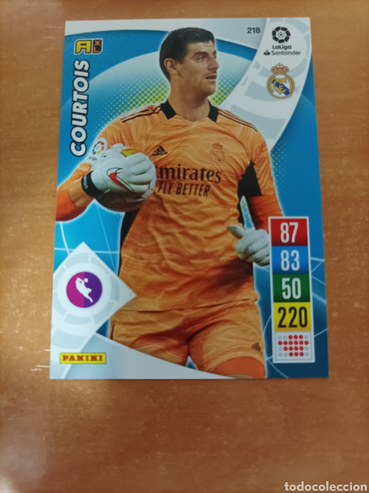 Cromos de F&uacute;tbol: Courtois 218 Real Madrid Adrenalyn XL 2021-22