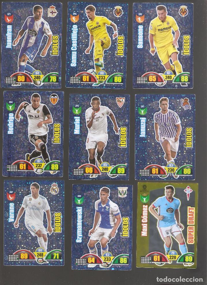 Figurine di Calcio: 1 lote de 9 cromos adrenalyn liga santander 2017-2018