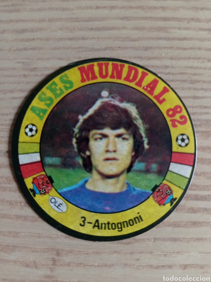 Cromos de f&uacute;tbol: F&Uacute;TBOL CROMO N&ordm; 3 ANTOGNONI ASES MUNDIAL ESPA&Ntilde;A 82 EDITORIAL REYAUCA 1982 SIN PEGAR