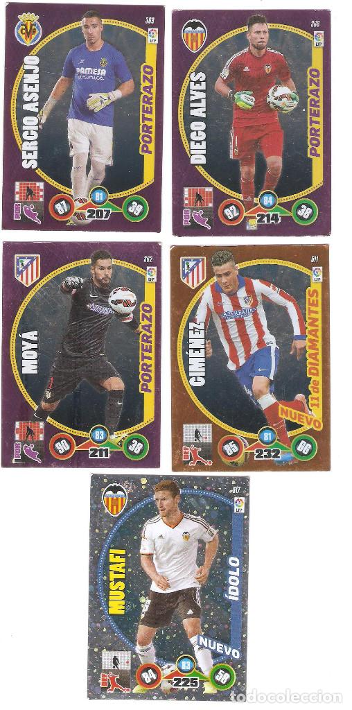 Cromos de Futebol: 1 LOTE 5 CROMOS ADRENALYN - LIGA BBVA 2014-2015 DIFICIL