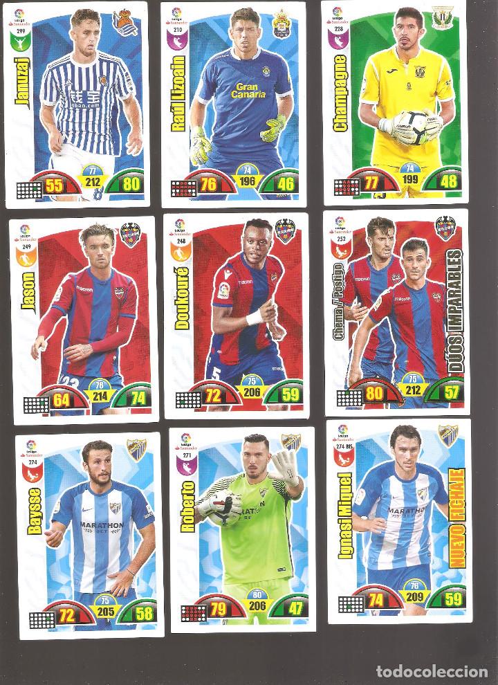 Figurine di Calcio: 1 LOTE 9 CROMOS ADRENALYN - LIGA SANTANDER 2017-2018