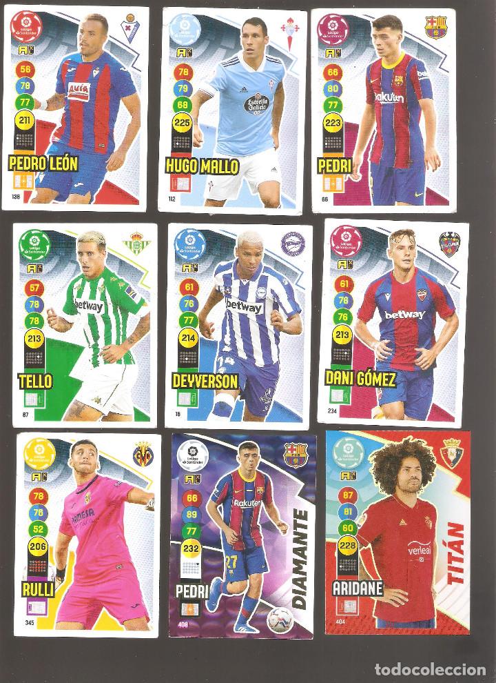 Cromos de F&uacute;tbol: 1 LOTE 9 CROMOS ADRENALYN - LIGA SANTANDER 2017-2018