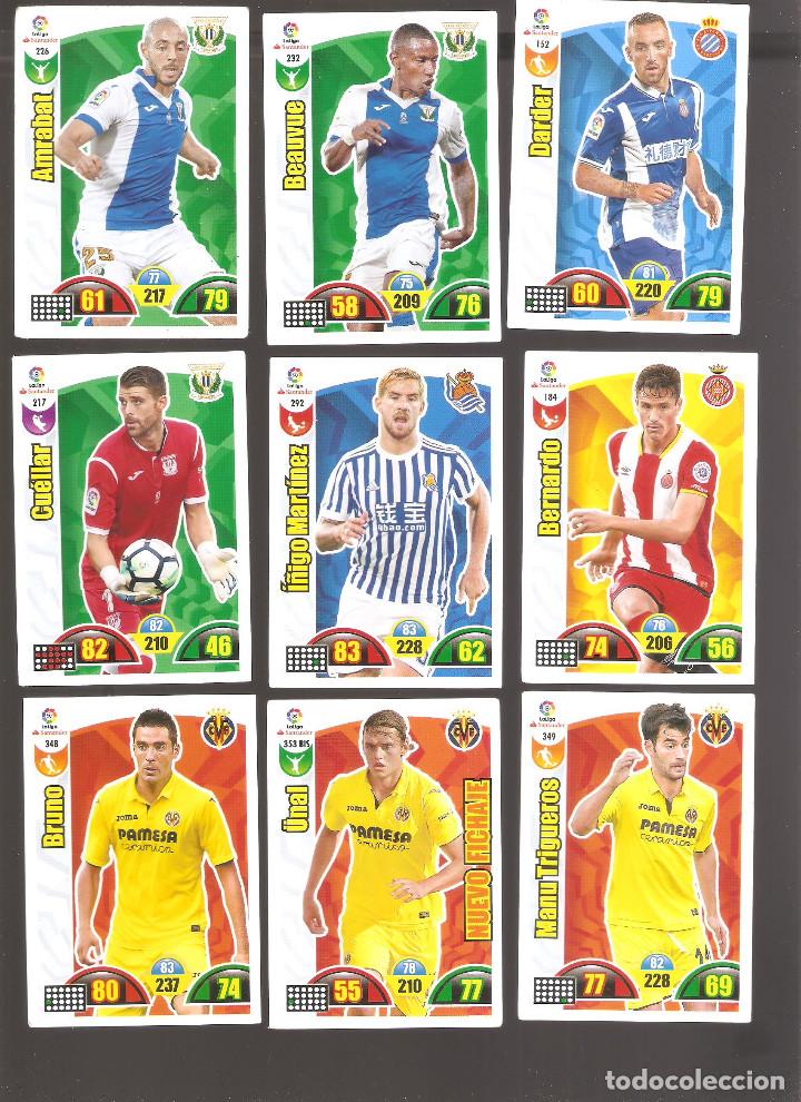 Figurine di Calcio: 1 LOTE 9 CROMOS ADRENALYN - LIGA SANTANDER 2017-2018