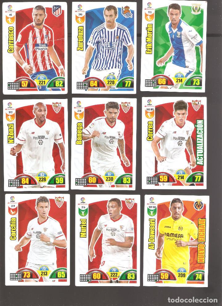 Figurine di Calcio: 1 LOTE 9 CROMOS ADRENALYN - LIGA SANTANDER 2017-2018