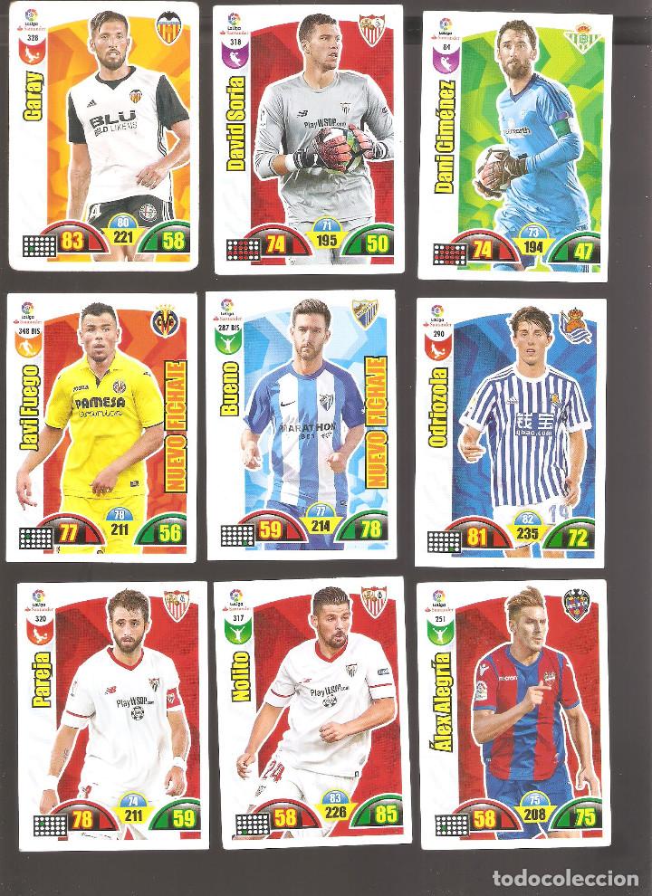 Figurine di Calcio: 1 LOTE 9 CROMOS ADRENALYN - LIGA SANTANDER 2017-2018
