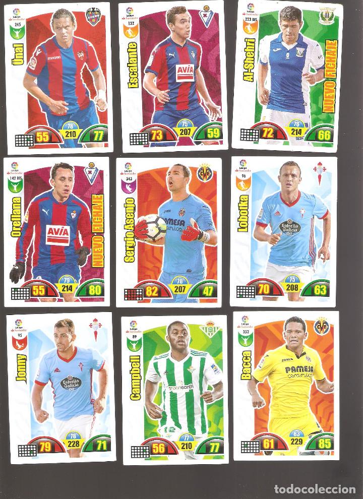 Football Stickers: 1 LOTE 9 CROMOS ADRENALYN - LIGA SANTANDER 2017-2018