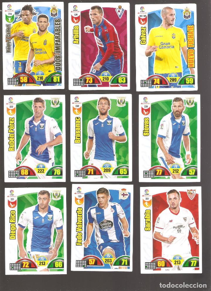 Figurine di Calcio: 1 LOTE 9 CROMOS ADRENALYN - LIGA SANTANDER 2017-2018
