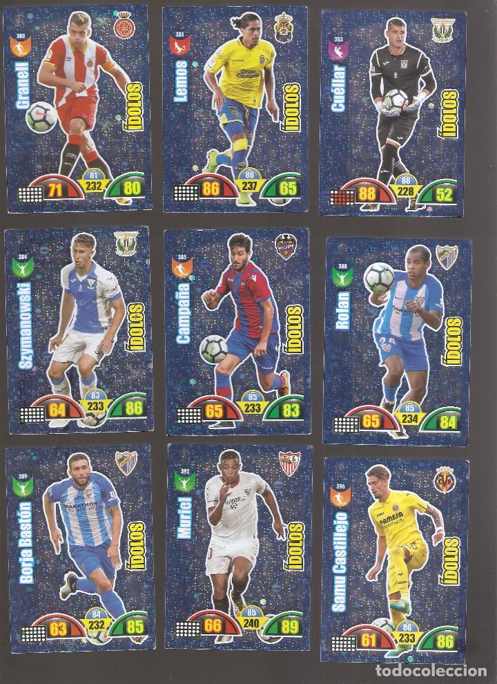 Figurine di Calcio: 1 LOTE 9 CROMOS ADRENALYN - LIGA SANTANDER 2017-2018 DIFICIL