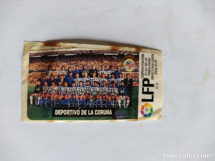 Fu&szlig;ball-Sticker: EQUIPO PLANTILLA DEPORTIVO CORU&Ntilde;A PEGATINA CROMO 1996-1997 ALBUM CHICLE VIDAL LIGA ESTRELLAS 96-97