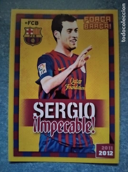 Cromos de F&uacute;tbol: Colecci&oacute;n oficial FC.Barcelona 2011/12,Busquets (Impecable,N&deg;78).