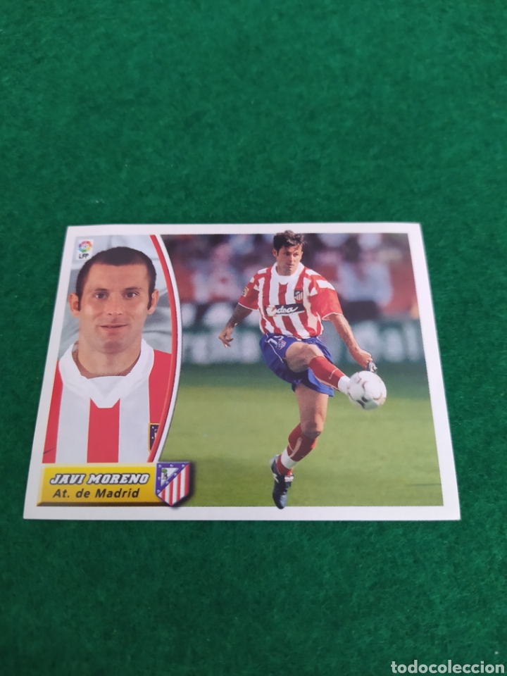 Cromos de f&uacute;tbol: JAVI MORENO ATLETICO DE MADRID COLOCA LIGA ESTE 2003 2004 NUEVO SIN PEGAR