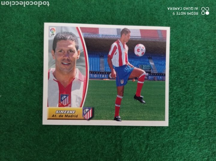 Cromos de f&uacute;tbol: Simeone Atl&eacute;tico de Madrid liga este 2003 2004 nuevo