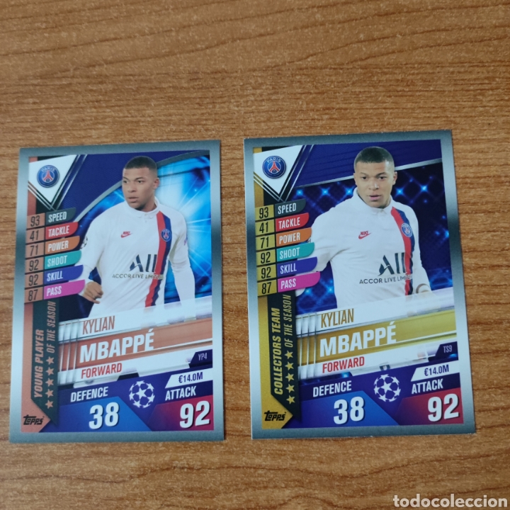 Cromos de f&uacute;tbol: MBAPPE. PSG TOPPS ATTAX 101 - Foto 1