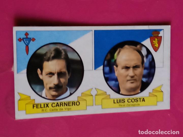 Football Stickers: ENTRENADORES CARNERO - COSTA ESTE 85 86 1985 1986 RECUPERADO