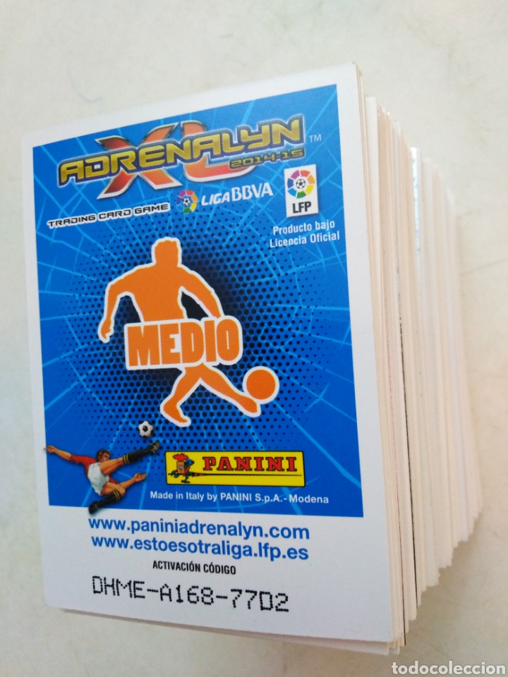 Figurine di Calcio: Lote de 204 cromos de f&uacute;tbol liga 2014-2015 ADRENALYN ( panini ) POR EQUIPOS, TODAS DIFERENTES