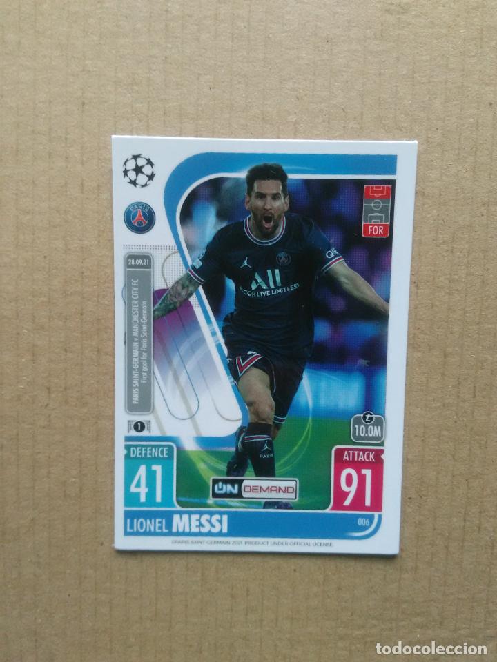 Nº 6 Leo Messi Cromo Carta Psg Card Uefa Champi Comprar Cromos De