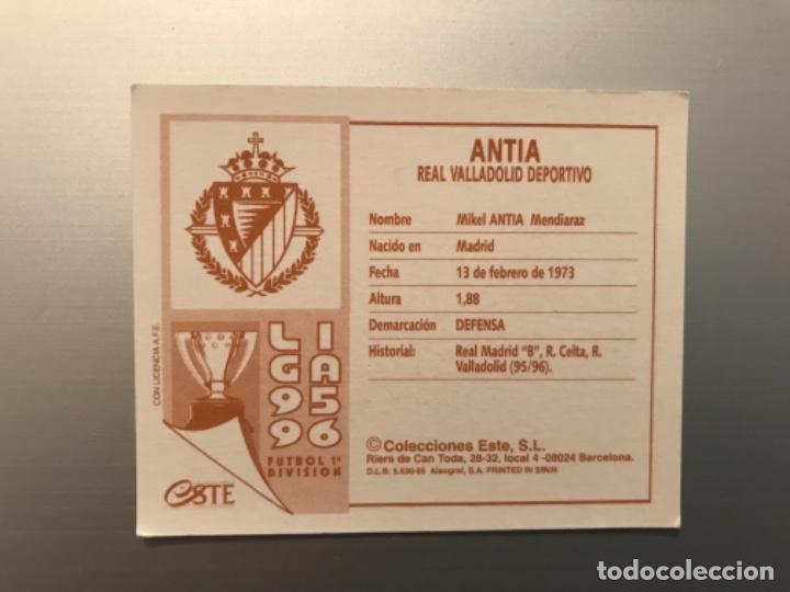 Cromos de f&uacute;tbol: 95-96 Antia Versi&oacute;n Halcon Valladolid Sin Pegar - Foto 2
