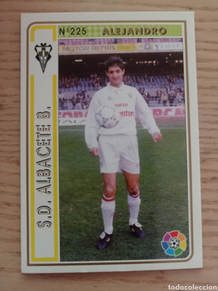 Cromos de f&uacute;tbol: F&Uacute;TBOL CROMO n&ordm; 225 ALEJANDRO ALBACETE B. MUNDICROMO 1994 1995