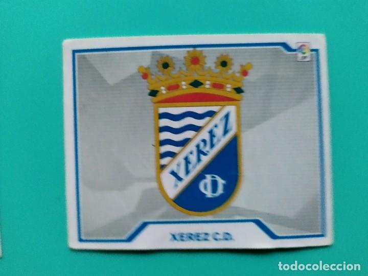 Cromos de f&uacute;tbol: CROMO ESCUDO XEREZ CD JEREZ SEGUNDA LIGA EDICIONES ESTE 2007 2008 07 08 SIN PEGAR NUNCA PEGADO