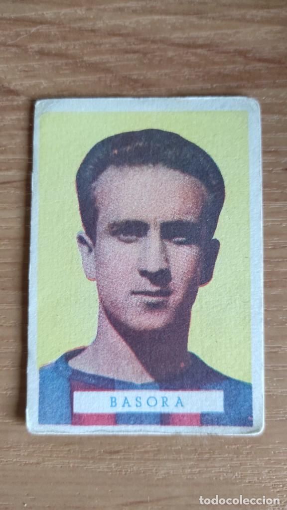 Figurine di Calcio: Basora F.C. Barcelona. Chocolates Torras a&ntilde;os 50