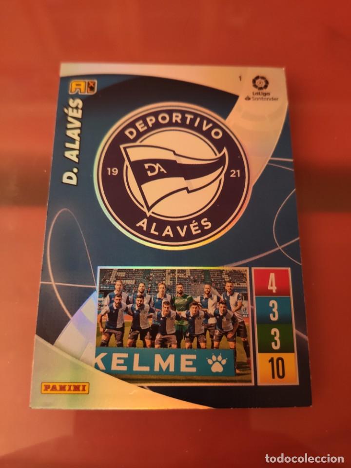 Cromos de f&uacute;tbol: 1 Escudo Deportivo Alav&eacute;s, Adrenalyn XL 2021 2022, 21 22, Panini