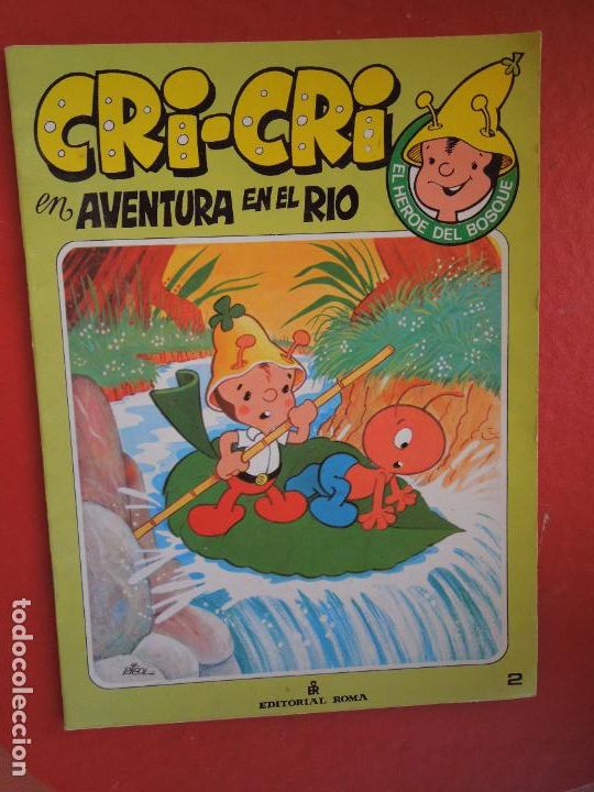 Fu&szlig;ball-Sticker: CRI-CRI EN AVENTURA EN EL R&Iacute;O - EDITORIAL ROMA - N&ordm; 2 - 1985.