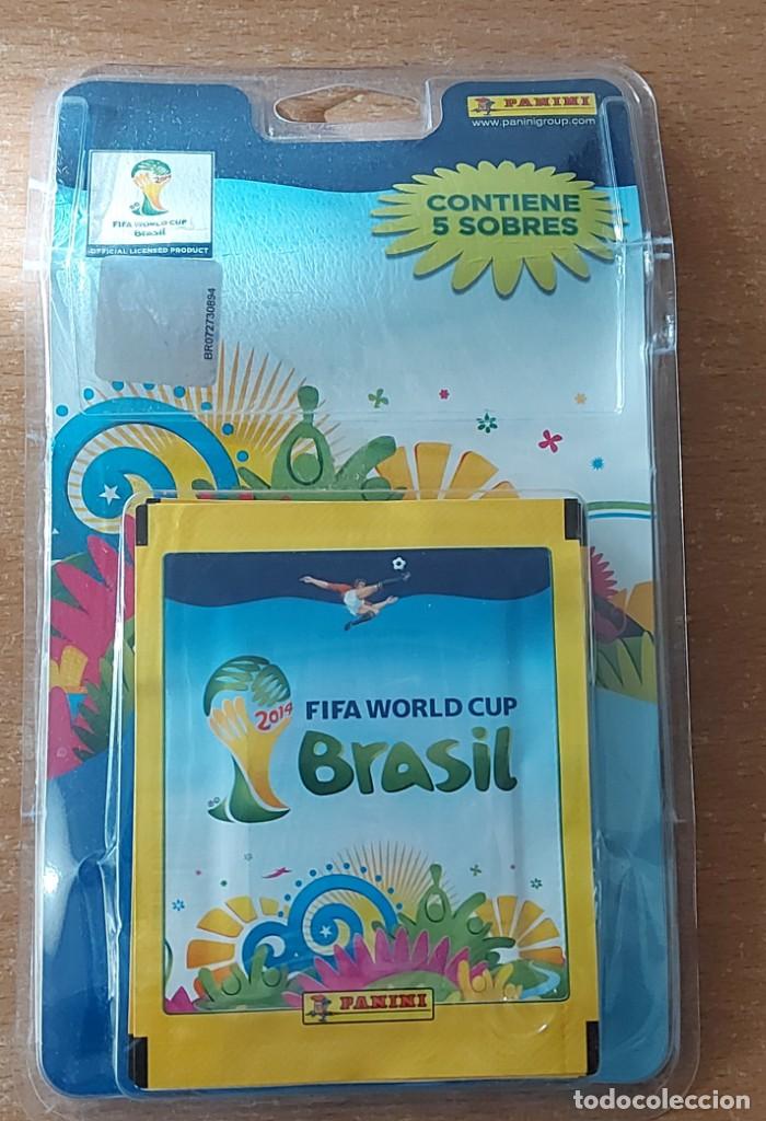 Cromos de F&uacute;tbol: Blister 5 sobres sin abrir MUNDIAL BRASIL 2014 PANINI