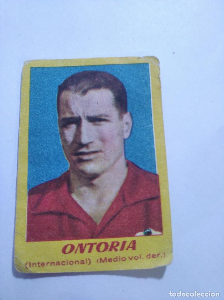 Cromos de F&uacute;tbol: CROMO DE ONTORIA DE INTERNACIONAL 1950-51 EDITORIAL BRUGUERA SIN PEGAR