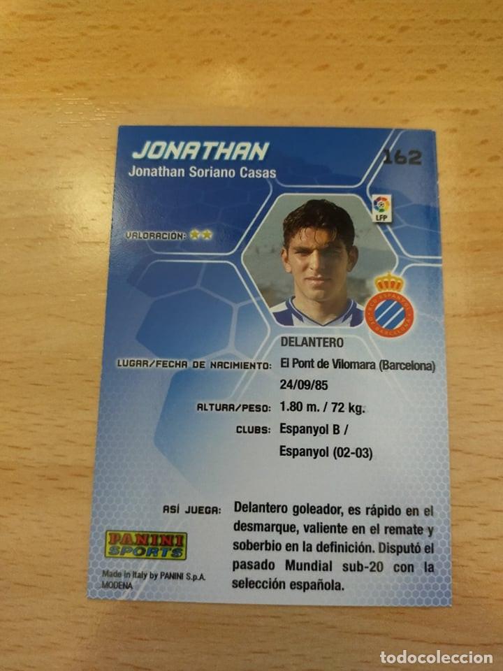 Cromos de f&uacute;tbol: Megacracks 05/06. 162- Jonathan. Espanyol. - Foto 2