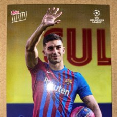Cromos de Fútbol: TOPPS NOW # 102 FERRÁN TORRES FICHAJE SIGNS FC BARCELONA FROM MANCHESTER CITY CHAMPIONS LEAGUE. Lote 317026858