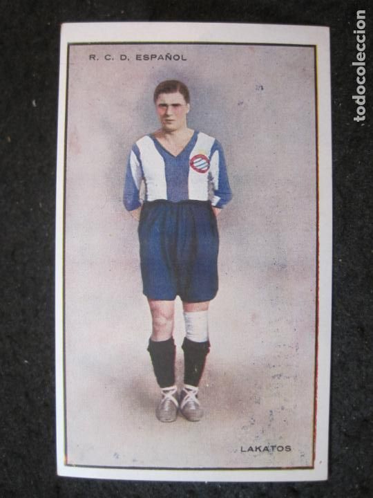 Fu&szlig;ball-Sticker: LAKATOS-RCD ESPANYOL-CROMO POSTAL DE FUTBOL-VER FOTOS-(89.592)