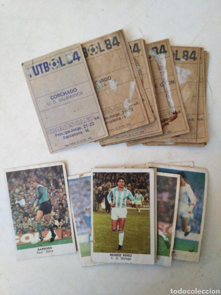 Cromos de F&uacute;tbol: Lote de 20 cromos de f&uacute;tbol F&Uacute;TBOL 84 ( CROMOS CANO ) TODOS RECUPERADOS-DESPEGADOS