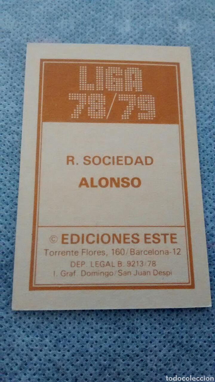 Cromos de f&uacute;tbol: ALONSO EDICIONES ESTE 78 79 - Foto 2