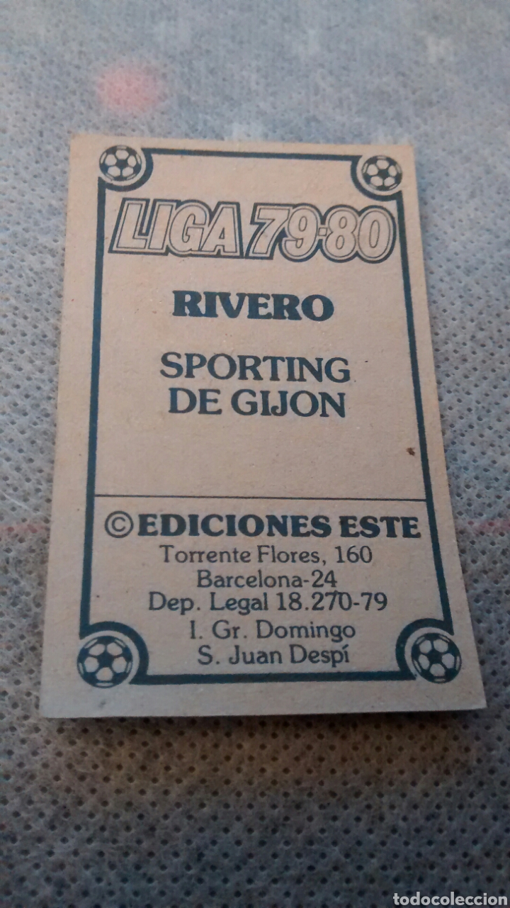 Cromos de f&uacute;tbol: RIVERO EDICIONES ESTE 79 80 - Foto 2