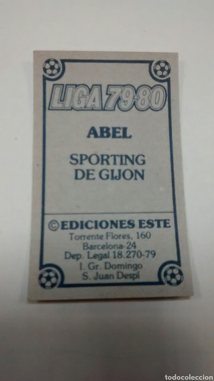 Cromos de f&uacute;tbol: ABEL EDICIONES ESTE 79 80 - Foto 2