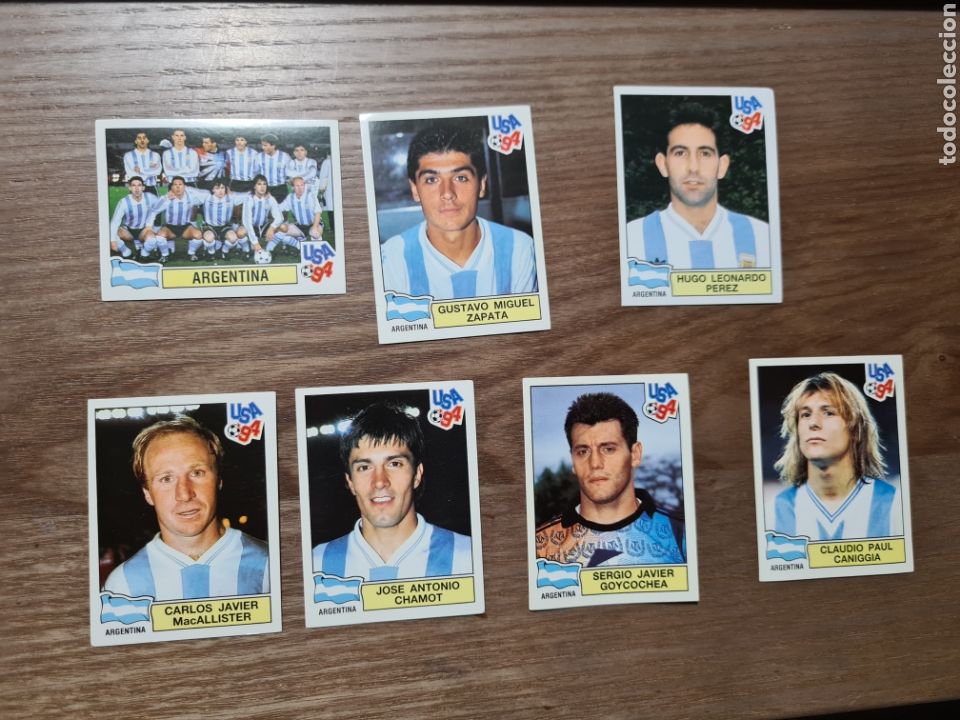 Cromos de F&uacute;tbol: MUNDIAL USA 94 PANINI NUNCA PEGADOS CROMOS ARGENTINA MARADONA