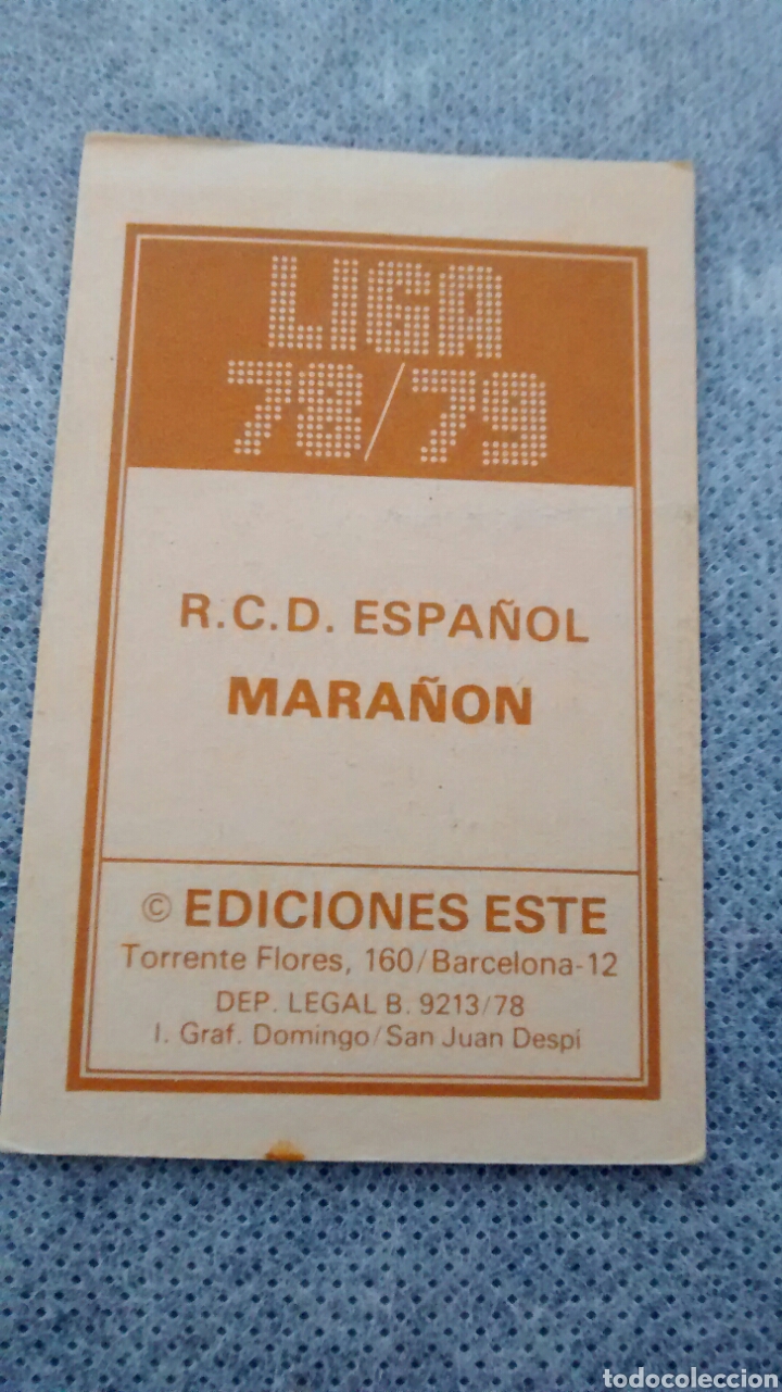 Cromos de f&uacute;tbol: MARA&Ntilde;ON EDICIONES ESTE 78 79 ERROR DE CORTE - Foto 2