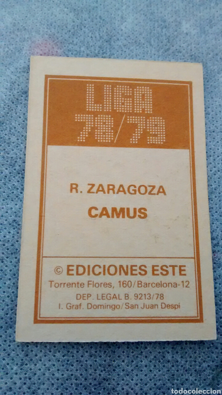 Cromos de f&uacute;tbol: CAMUS EDICIONES ESTE 78 79 - Foto 2