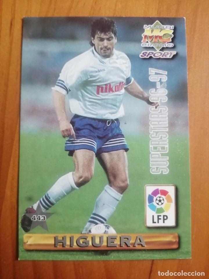 Figurine di Calcio: MUNDI CROMO SPORT, FUTBOL N&ordm; 443 - SUPERSTARS 96-97 - HIGUERA Y TONI