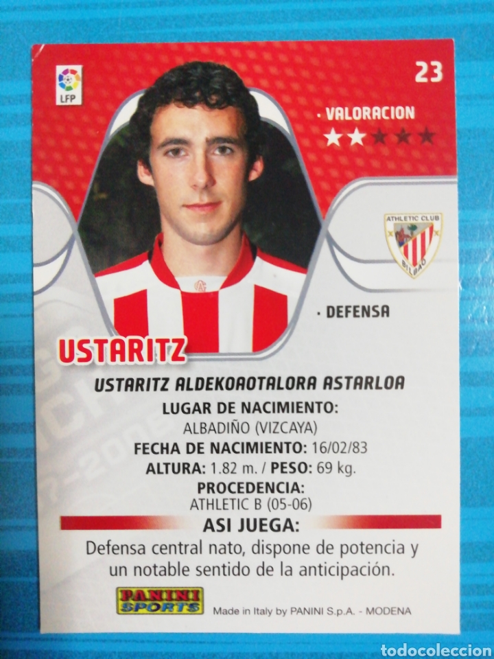 Cromos de f&uacute;tbol: Ustaritz. Athletic de Bilbao. Megacracks 2007/08 - Foto 2