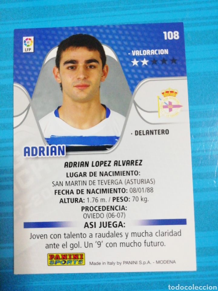 Cromos de f&uacute;tbol: Adri&aacute;n. Megacracks 2007/08 - Foto 2