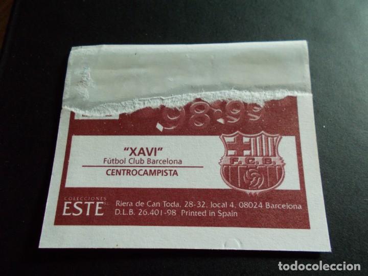 Cromos de f&uacute;tbol: XAVI BARCELONA ESTE 98-99 ROOKIE VENTANILLA - Foto 2